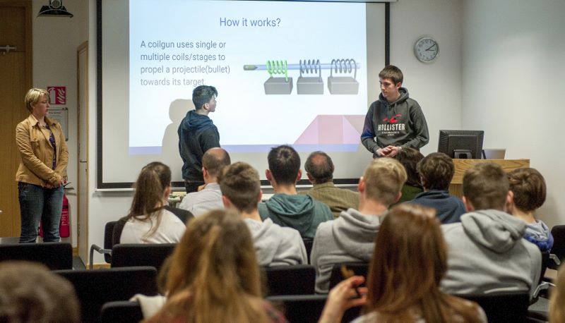 FREE PIC - NO REPRO FEE - Jan 23, 2016
Students taking part in the HighTech TY - TechnoDen Innovation Competition 2016 which took place at the Tyndall National Institute in Cork.
Pic: Ger McCarthy