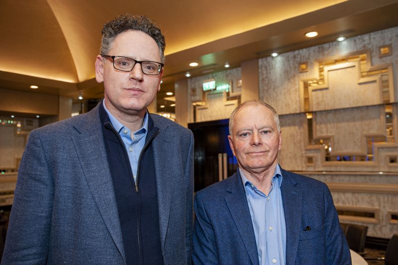 FREE PIC - NO REPRO FEE - Feb 11, 2020
Hugh Smiddy (left), Tyndall Nat. Institute with Jerry Fitzpatrick,Sec/Treas, CEIA at the 35th AGM of the CEIA, Cork's Technology Network which took place at the Maryborough Hotel.
Pic: Brian Lougheed