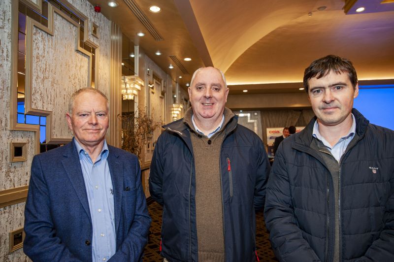 FREE PIC - NO REPRO FEE - Feb 11, 2020
From left: Jerry Fitzpatrick, Sec/Treas. CEIA with Joe Enright and Thomas Moore, both of FLEX at the 35th AGM of the CEIA, Cork's Technology Network which took place at the Maryborough Hotel.
Pic: Brian Lougheed