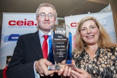 FREE PIC - NO REPRO FEE - Feb 11, 2020
Valerie Cowman, chair of Cork ETB presenting Sean Finn, Col. Daibheid with the CEIA Teachers' Award in recognition of his contributions to STEM Activities
at the 35th AGM of the CEIA, Cork's Technology Network which