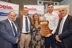 FREE PIC - NO REPRO FEE - Feb 11, 2020
Valerie Cowman, chair of Cork ETB preenting Barry Ryan, UCC's Student of the Year for 2019 in Electronic and Electrical Engineering with the CEIA's perpetual plaque in recognition of his achievement; also included ar