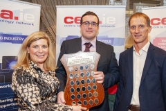 FREE PIC - NO REPRO FEE - Feb 11, 2020
Valerie Cowman, chair of Cork ETB presenting Conor Walsh, CIT's Student of the Year for 2019 in Electronic and Electrical Engineering with the CEIA's perpetual plaque in recognition of his achievement; also included