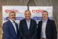 FREE PIC - NO REPRO FEE - Feb. 12, 2025Pictured at the 40th AGM of the CEIA at the Maryborough House Hotel were, from left: Alan O’Flynn, GM of Dell Technologies, Ovens Campus, outgoing chairperson of the CEIA; Sean Sheehan, founder of Wisetek, guest speaker and Cathal Reilly, Boston Scientic and CEIA social media team.The CEIA represents ICT & Med-Tech companies in the Cork region working in accord with the Industrial Development Agency (IDA), Enterprise Ireland, the Cork Education Training Centre (formerly FAS), the Munster Technological University and University College Cork, to ensure a sophisticated technological infrastructure is in place to enable the industry to grow and prosper.Pic: Brian Lougheed