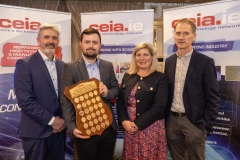 FREE PIC - NO REPRO FEE - Feb. 12, 2025Conor Coughlan, MTU who was presented with the Electrical and Electronic Engineering Best Level 8 Electronic Engineering Student of the Year award at the 40th AGM of the CEIA at the Maryborough Hotel pictured with from left, Alan O’Flynn, GM of Dell Technologies, Ovens Campus and outgoing chairman of the CEIA; Valerie Cowman, Cork Education & Training Board and Dr Martin Hill, MTU.The CEIA represents ICT & Med-Tech companies in the Cork region working in accord with the Industrial Development Agency (IDA), Enterprise Ireland, the Cork Education Training Centre (formerly FAS), the Munster Technological University and University College Cork, to ensure a sophisticated technological infrastructure is in place to enable the industry to grow and prosper.Pic: Brian Lougheed